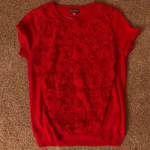 Flower Power Red Sweater